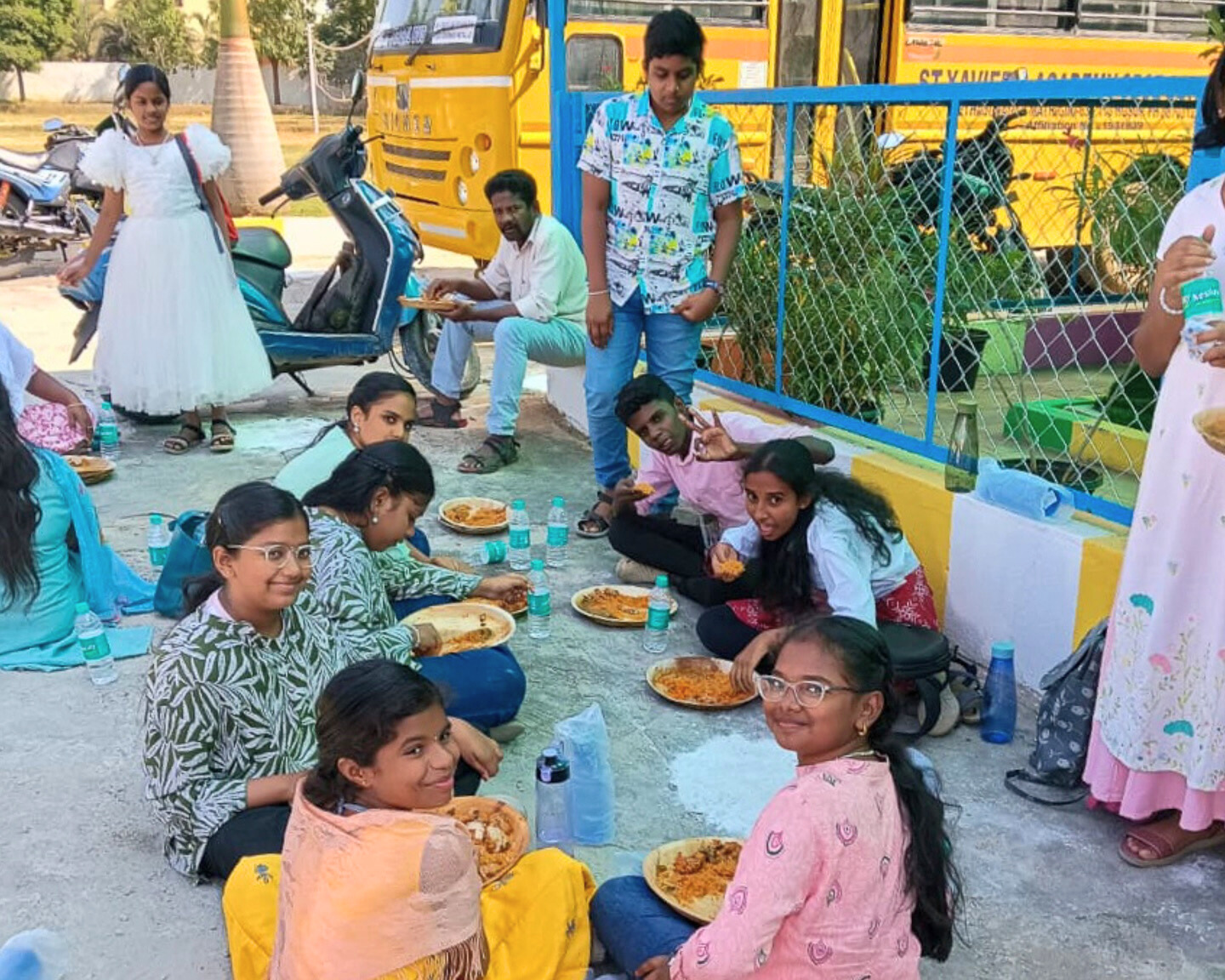 Children celebrating Children’s Day at St. Xavier’s Academy.